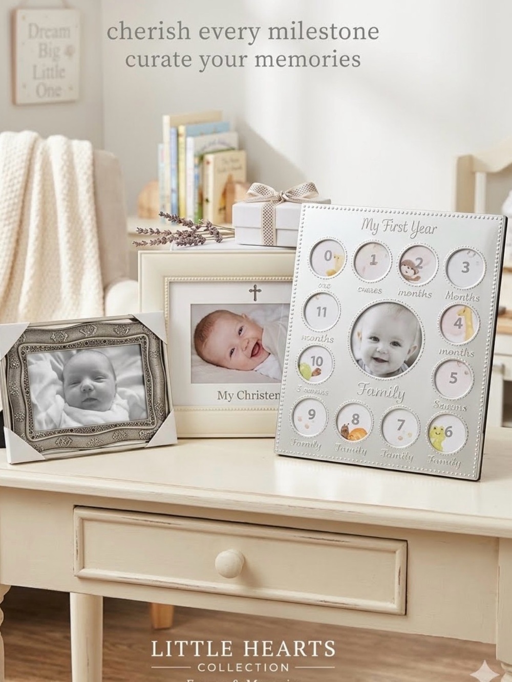3 Photo Frame Collection Keepsake for baby